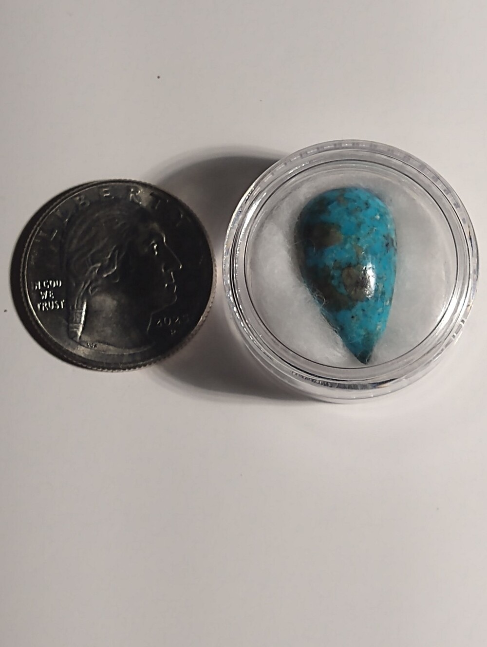 Beautiful Natural Turquoise Rain Drop Cabochon